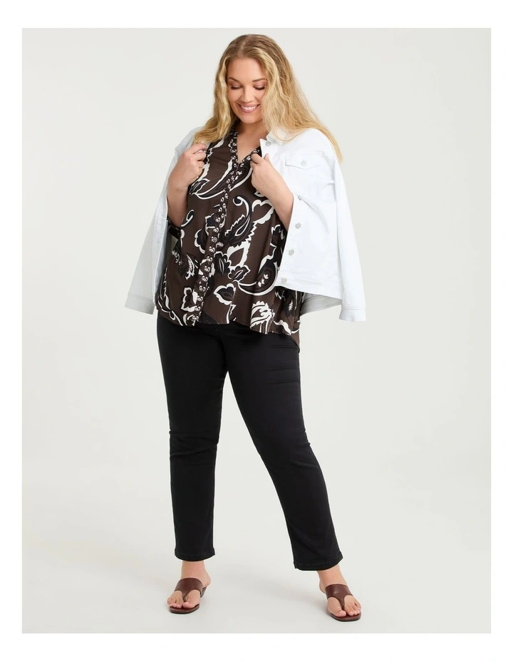 Natural Paisley Mirage Top Print image 5