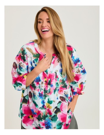 PAINTED FLORAL PRINT colour