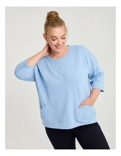 Patch Pocket Sweat Dusk Sky
