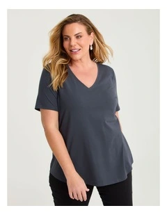 Good Earth Australian Cotton V-neck T-shirt