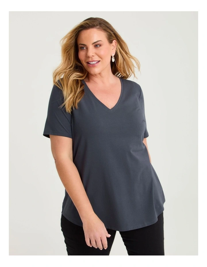 Good Earth Australian Cotton V-neck T-shirt image 1