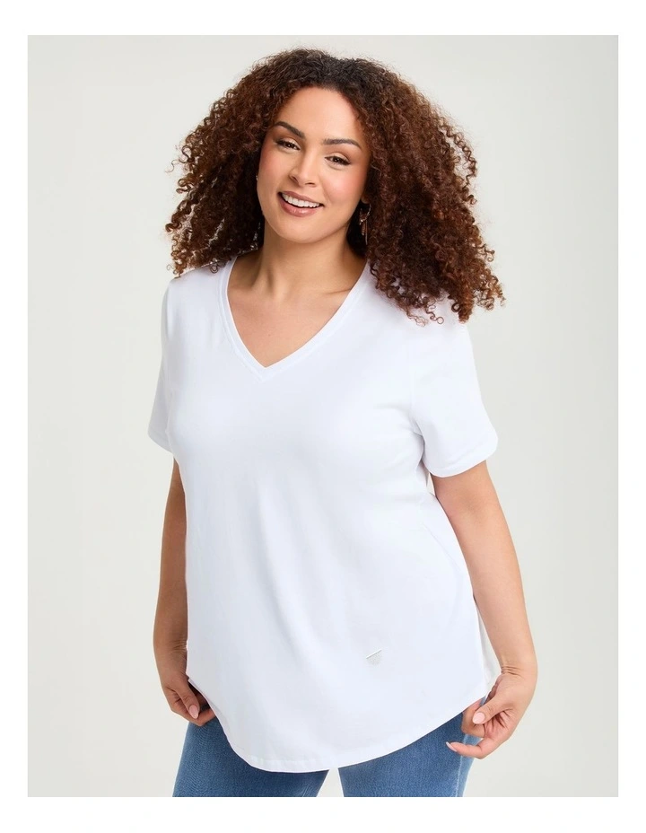 Good Earth Australian Cotton V-neck T-shirt image 1