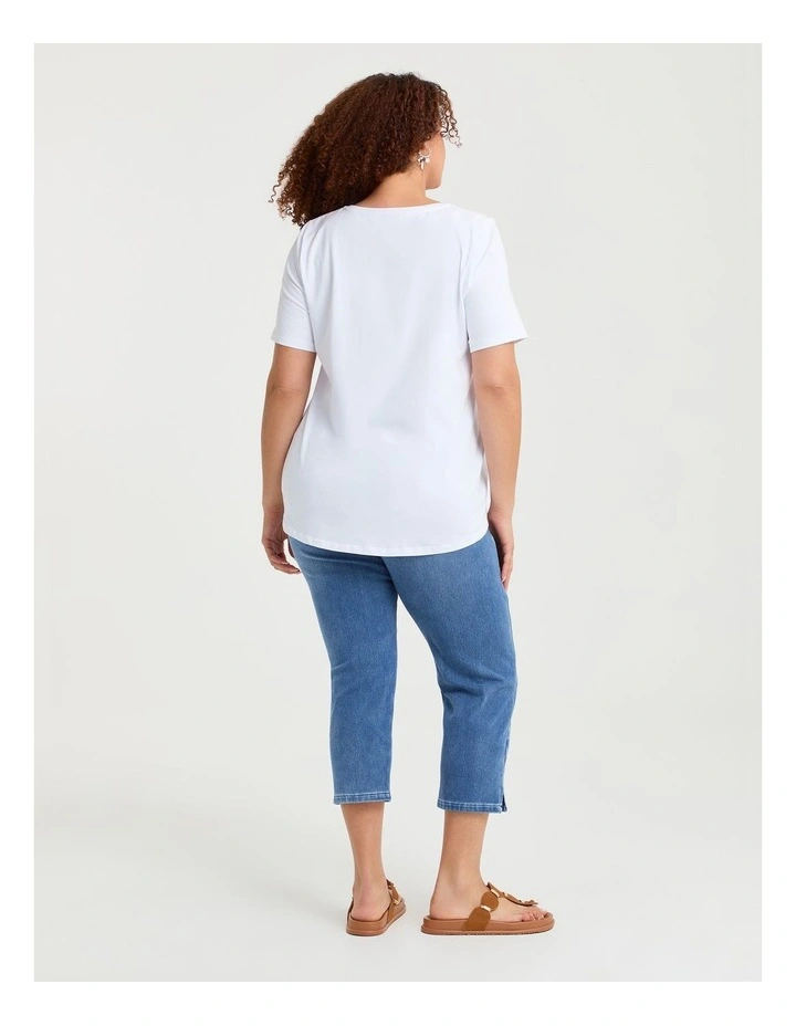 Good Earth Australian Cotton V-neck T-shirt image 2