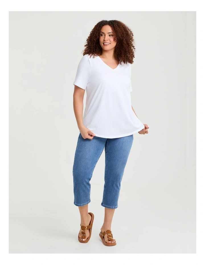 Good Earth Australian Cotton V-neck T-shirt image 3