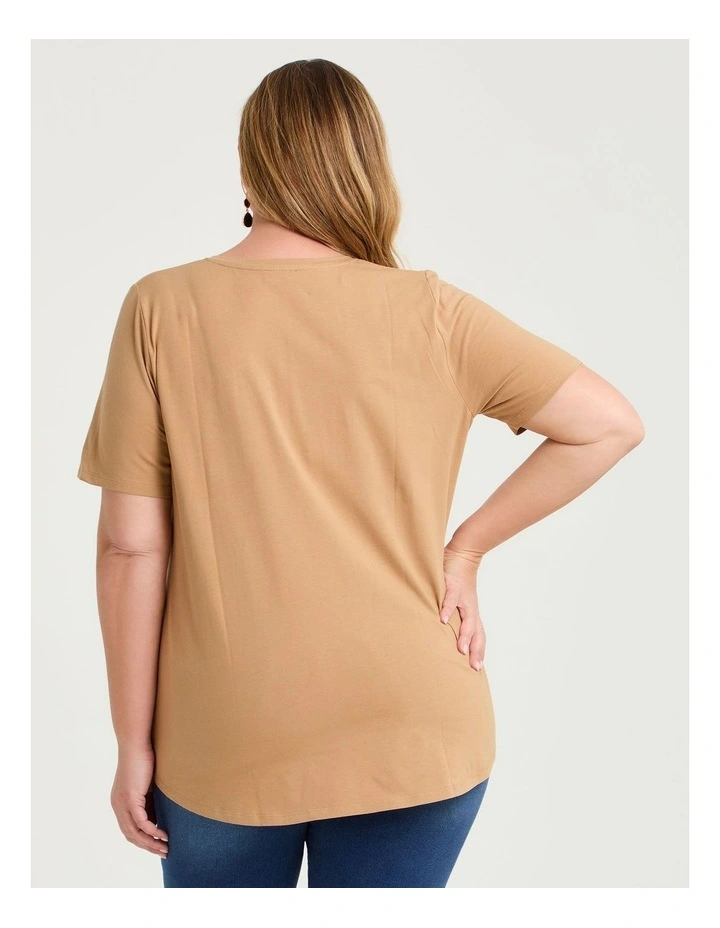 Good Earth Australian Cotton V-neck T-shirt image 2