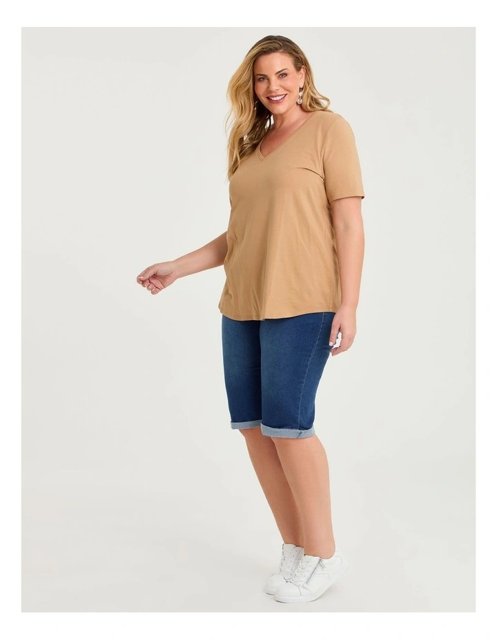 Good Earth Australian Cotton V-neck T-shirt image 3