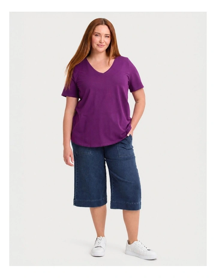 Good Earth Australian Cotton V-neck T-shirt image 3