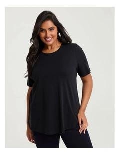 Organic Cotton Crew Neck T-shirt Black