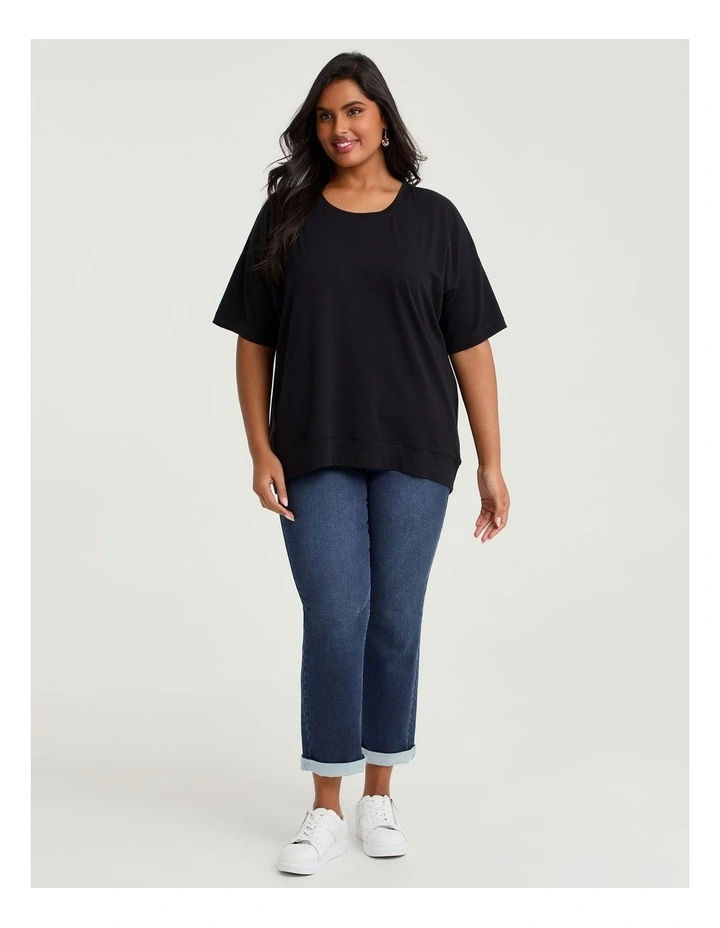 Organic Cotton Relaxed T-shirt Black image 3