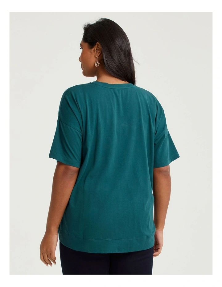 Organic Cotton Relaxed T-shirt Rainforest image 2