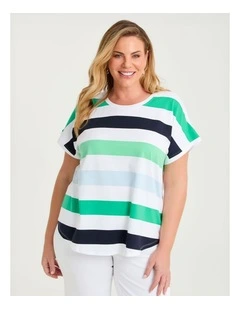 Cotton Multi Stripe T-shirt Multi Stripe