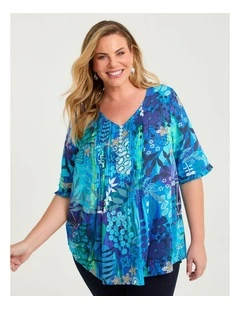 Joan Blond Cotton Pintuck Top Garden Of Dreams