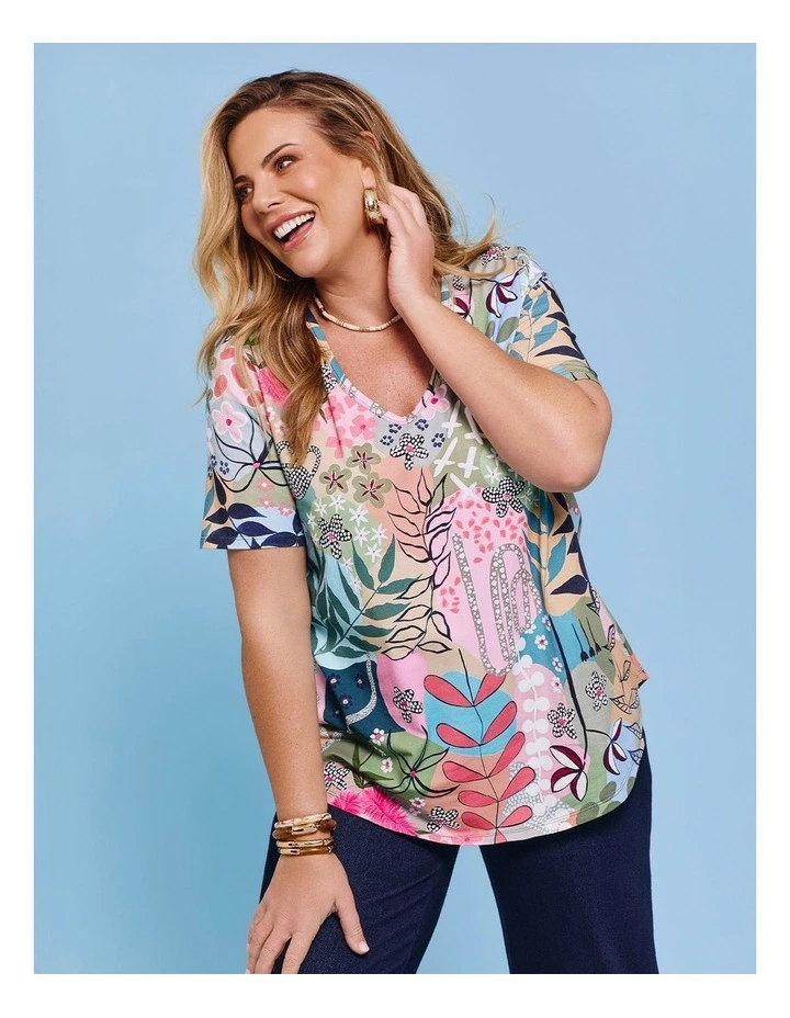 Joan Blond Cotton T-shirt Floral Fiesta image 4