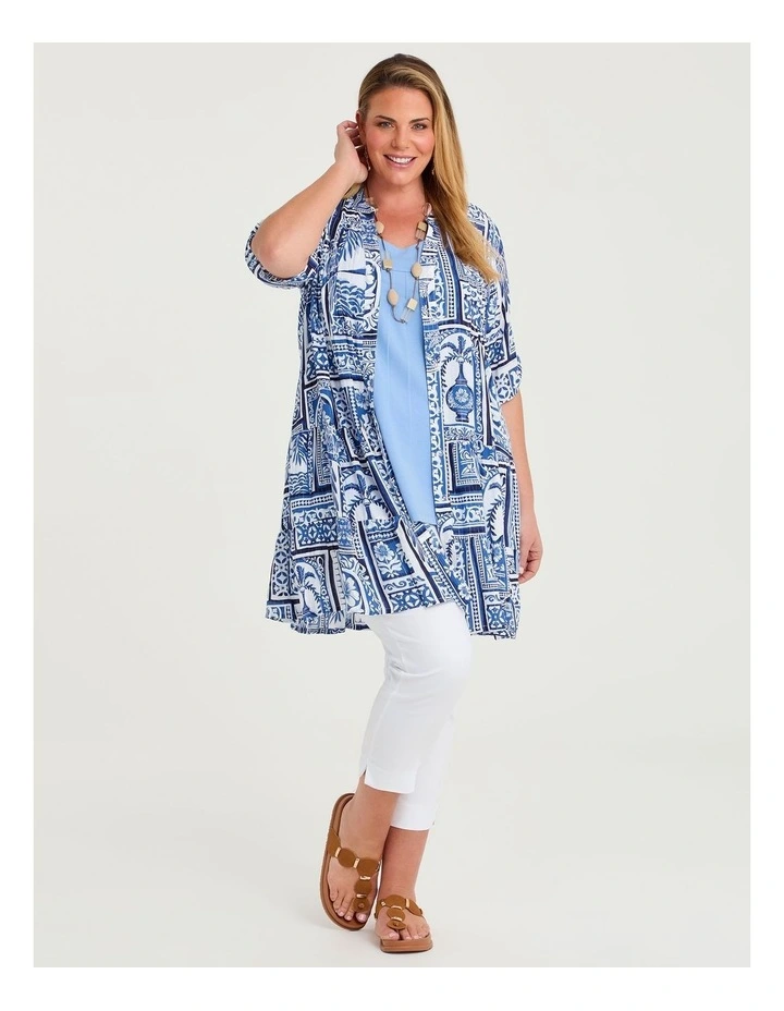 Natural Athena Tile Tunic Print image 3