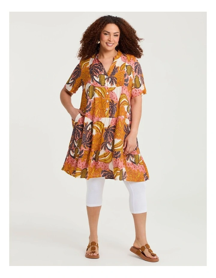 Natural Camille Tiered Tunic Print image 1