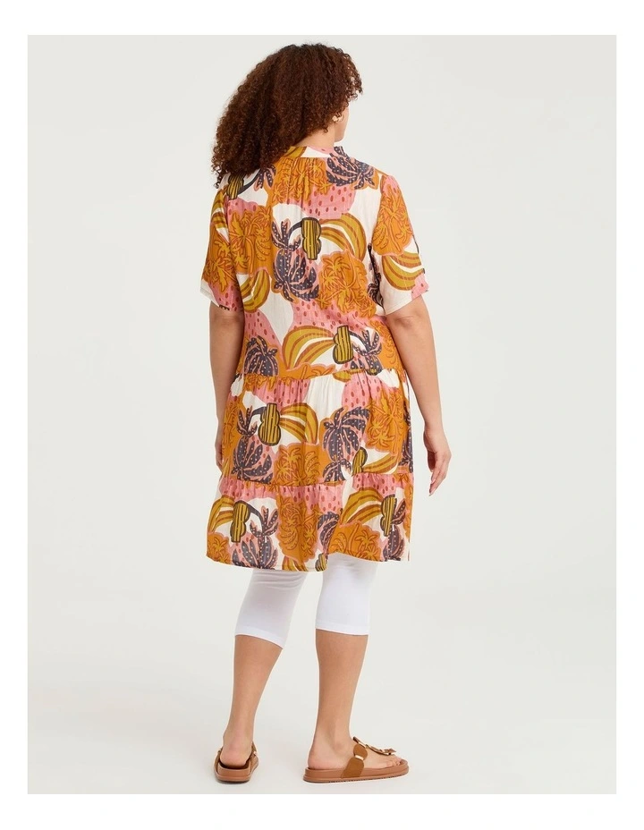Natural Camille Tiered Tunic Print image 2