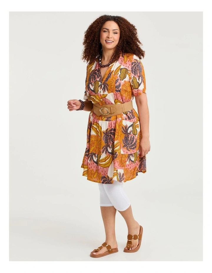 Natural Camille Tiered Tunic Print image 4