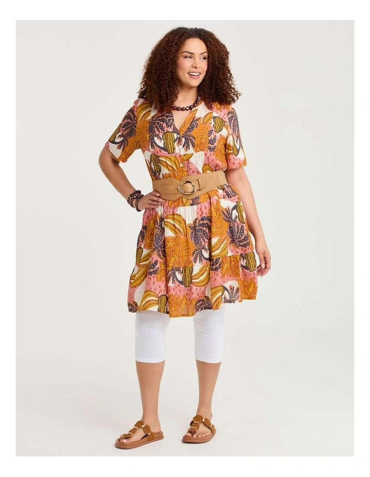 Natural Camille Tiered Tunic Print image 5