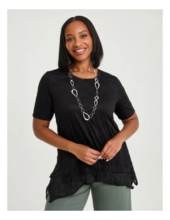 Bamboo And Lace Haven Tunic Black