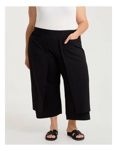 Petite Elevate Crop Skant Black