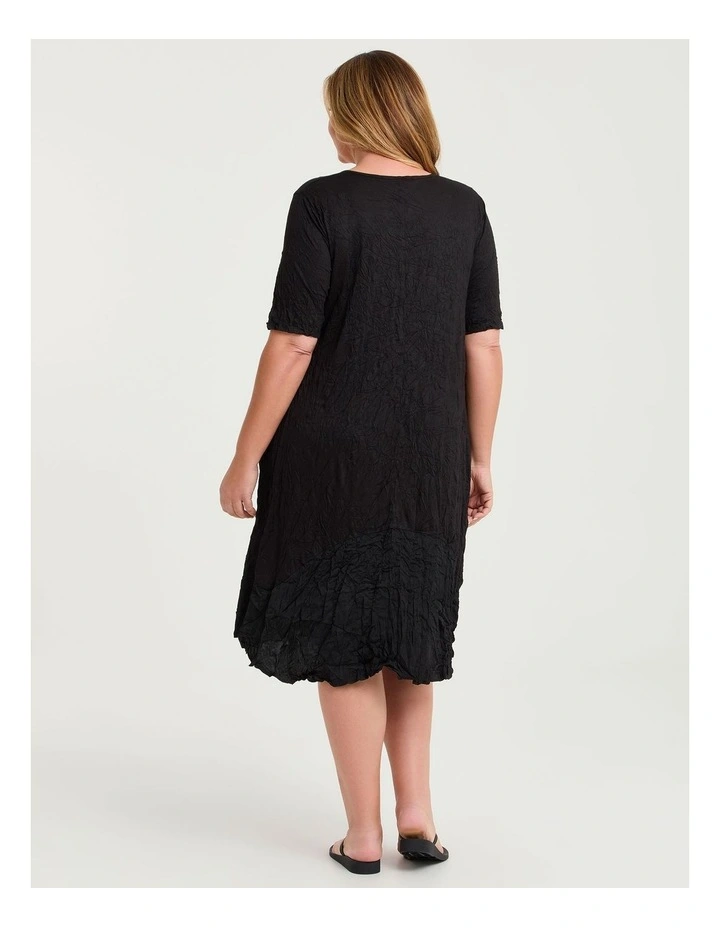Bamboo & Luxe Crush Dress in Black image 2