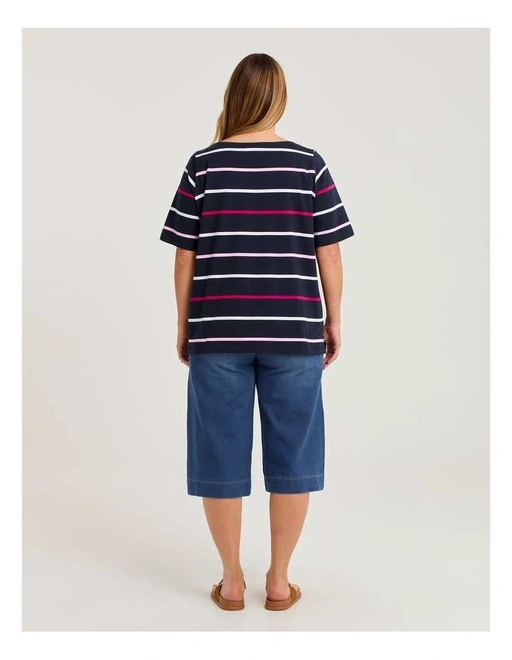 Cotton Sorbet Stripe T-shirt Stripe image 2