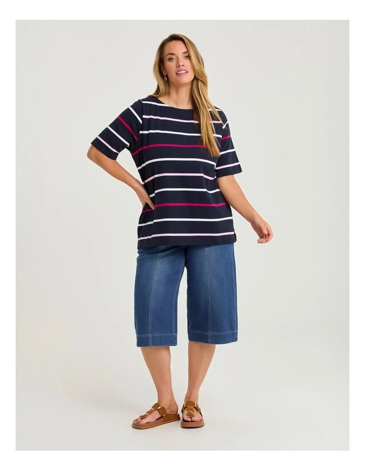 Cotton Sorbet Stripe T-shirt Stripe image 3