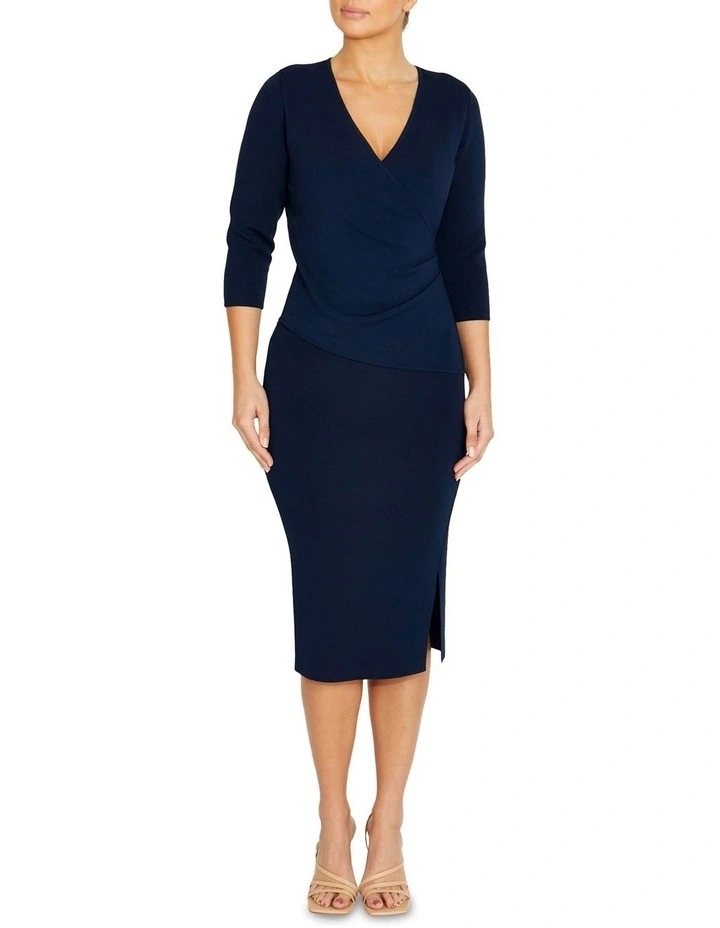 Eve Knit Top in Navy image 4