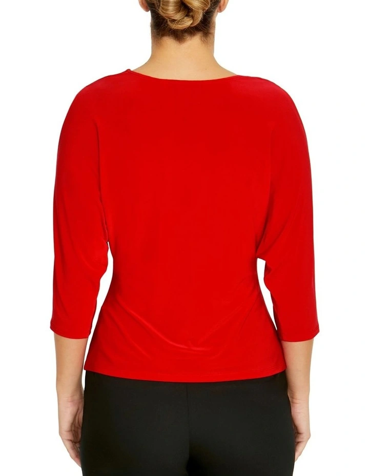 Yasmina Vermilion Jersey Top image 2