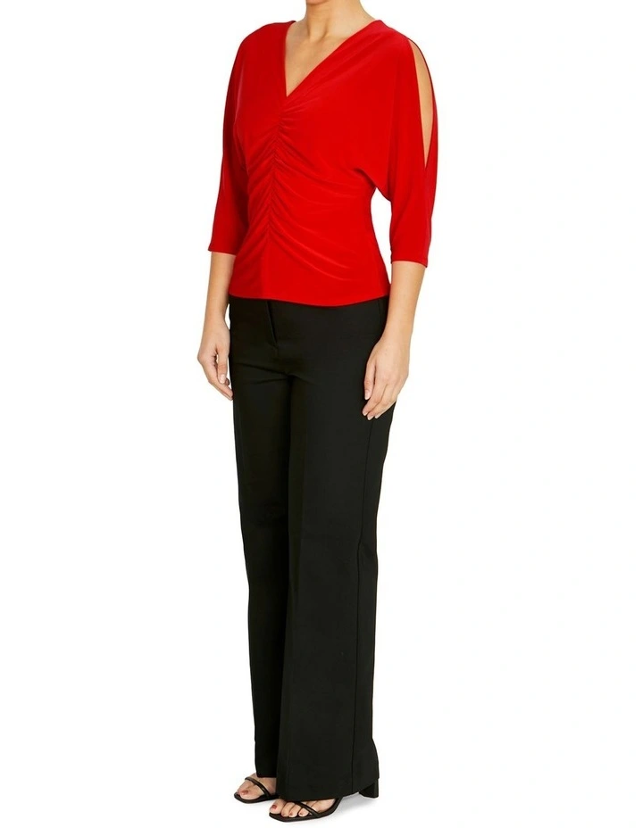 Yasmina Vermilion Jersey Top image 4