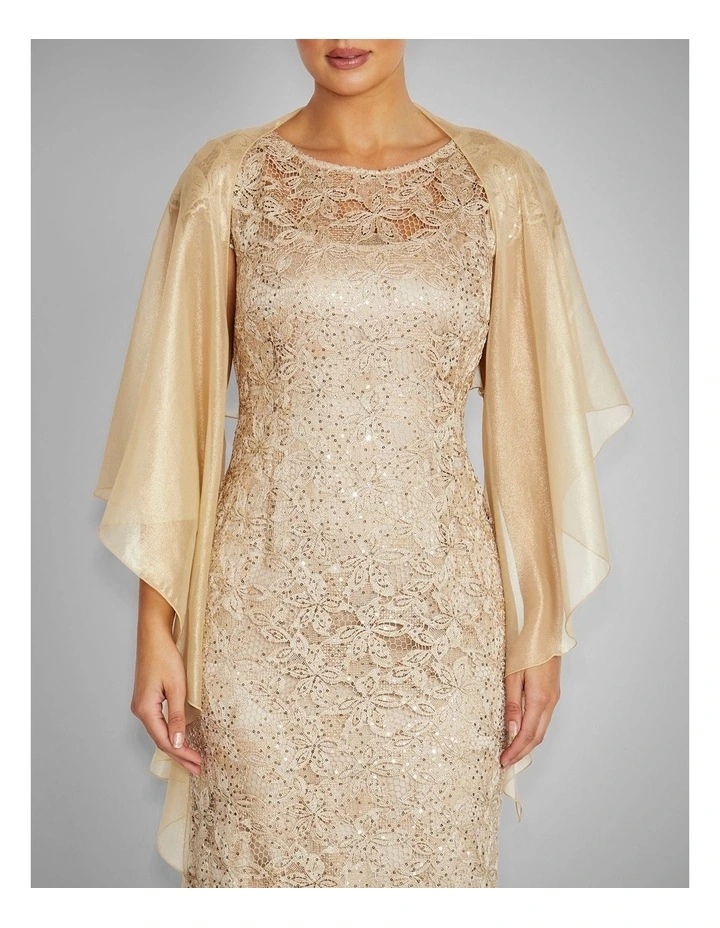 Silk Shrug in Gold image 1