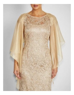 Silk Shrug in Gold