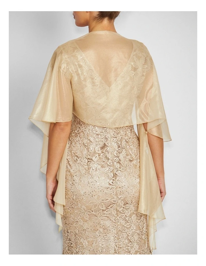 Silk Shrug in Gold image 2