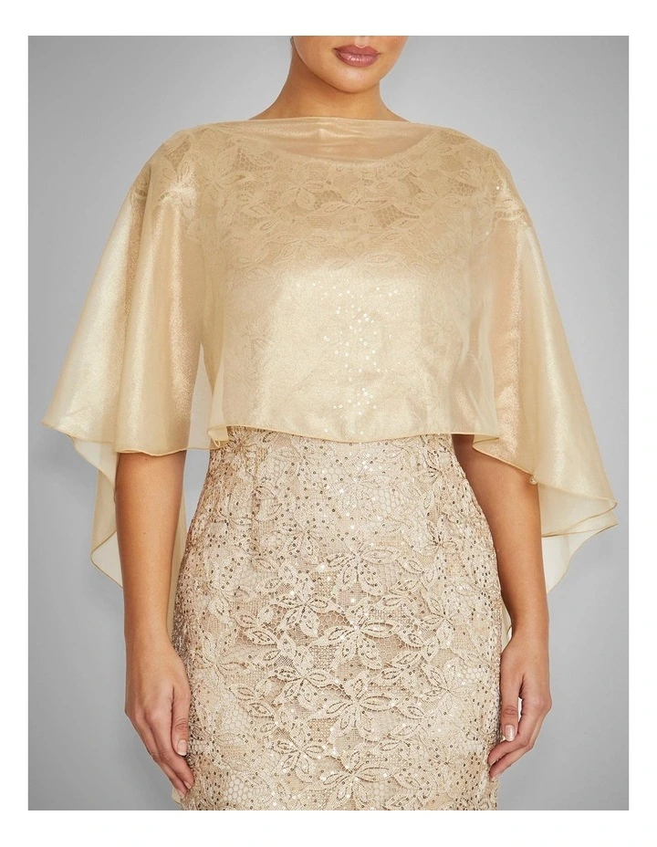 Silk Shrug in Gold image 3
