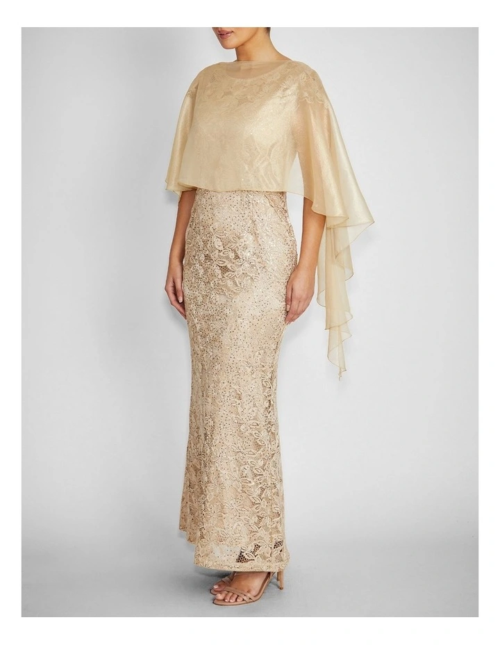 Silk Shrug in Gold image 3