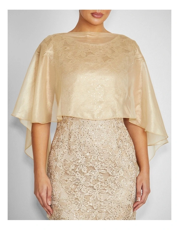Silk Shrug in Gold image 4