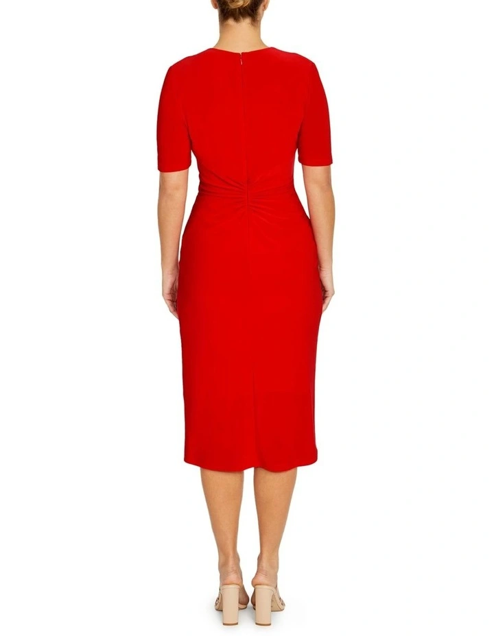 Valentina Vermilion Jersey Dress image 2