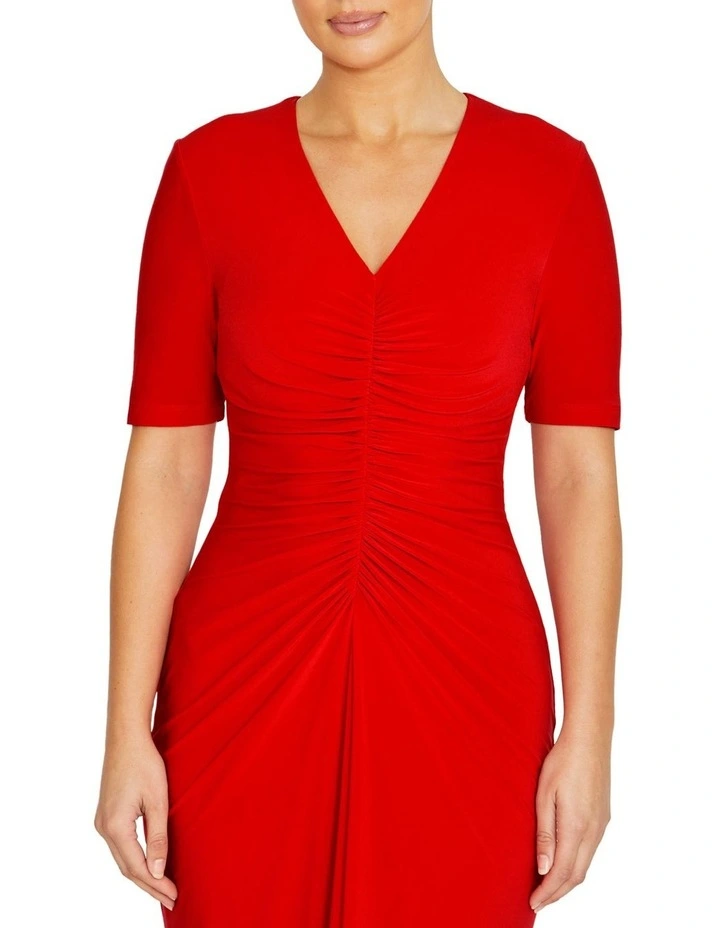 Valentina Vermilion Jersey Dress image 3