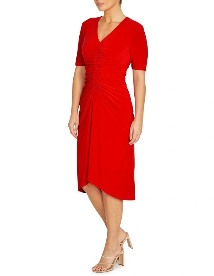 Valentina Vermilion Jersey Dress image 4