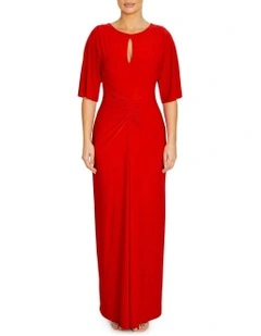 Eden Vermilion Jersey Gown