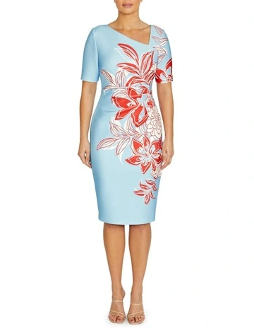 Milena Vermilion Sky Dress in Blue