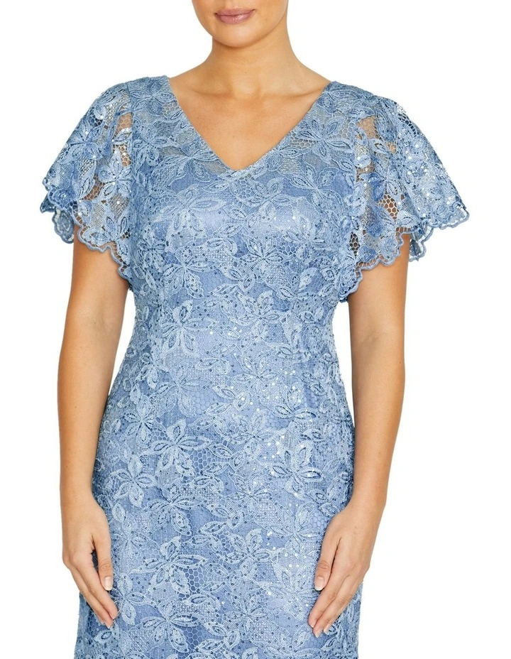 Nya Lace Gown in Sky Blue image 3