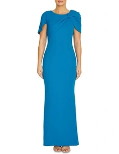 Juno Capri Gown in Blue
