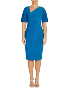 Viviana Capri Jersey Dress in Blue