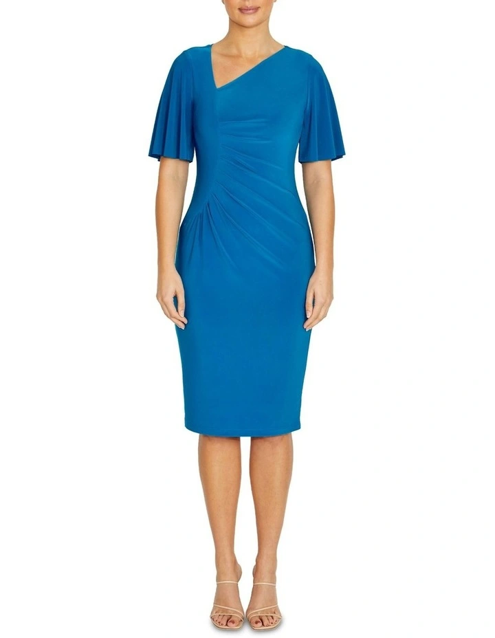 Viviana Capri Jersey Dress in Blue image 1