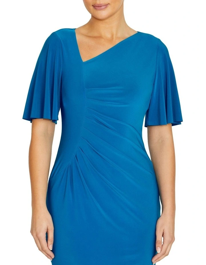 Viviana Capri Jersey Dress in Blue image 3
