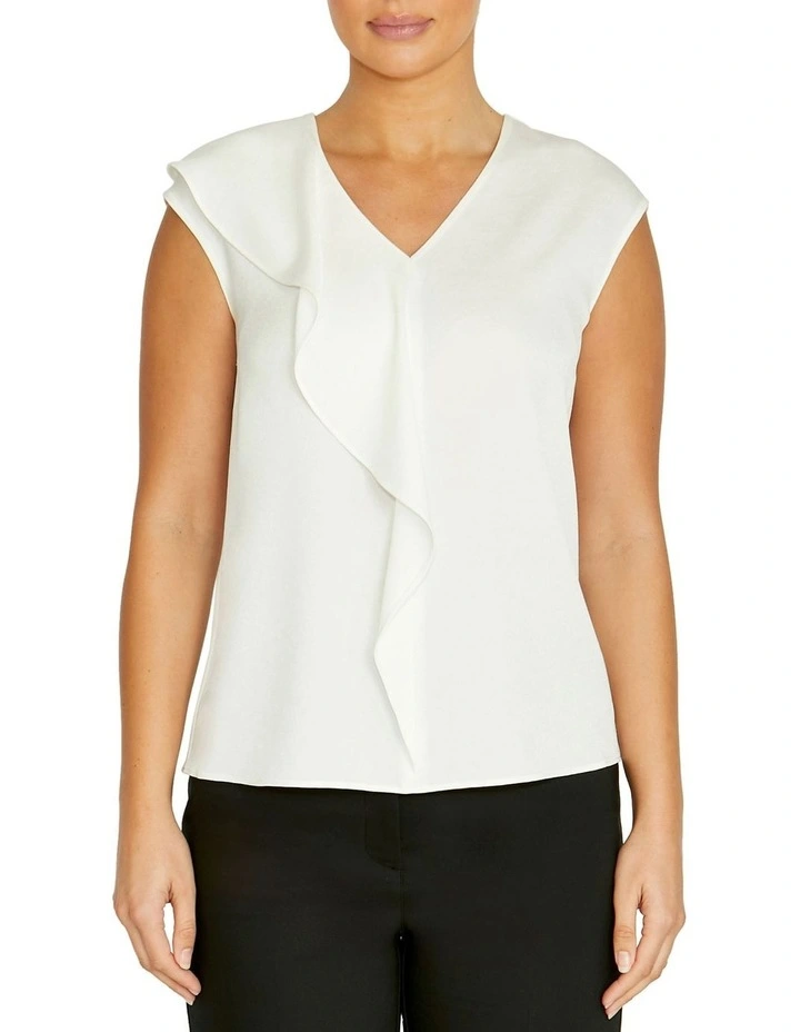 Victoria Top in Ivory image 1