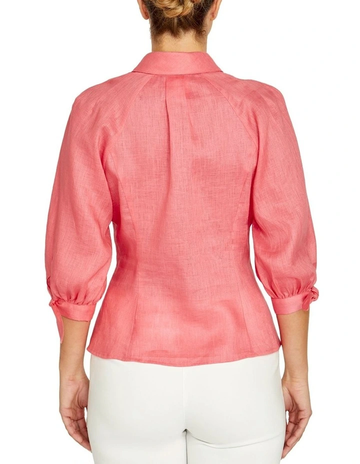 Roberta Blouse in Coral image 2