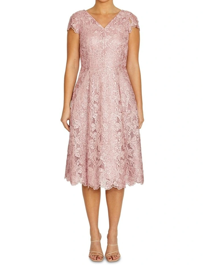 Audrey Mauve Lace Dress image 1