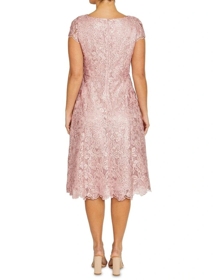 Audrey Mauve Lace Dress image 2
